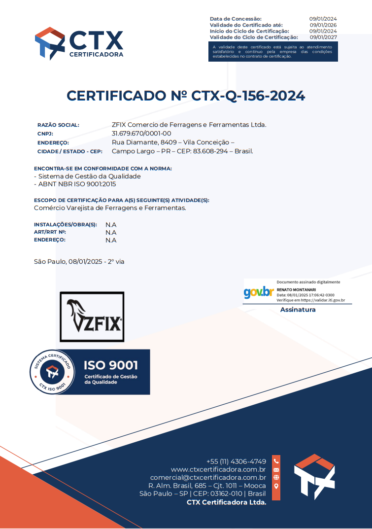 Certificado ISO 9001 - 1
